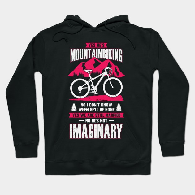 Funny Mountainbiker's Wife Gift Hoodie by Dolde08